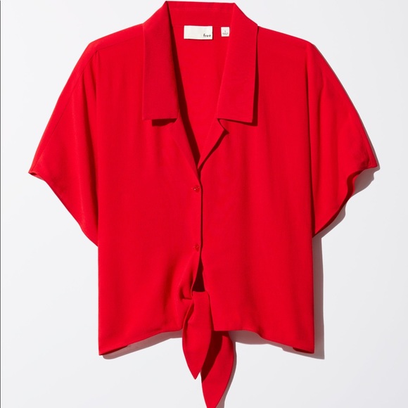 Wilfred Free Front Tie Blouse - Picture 1 of 3